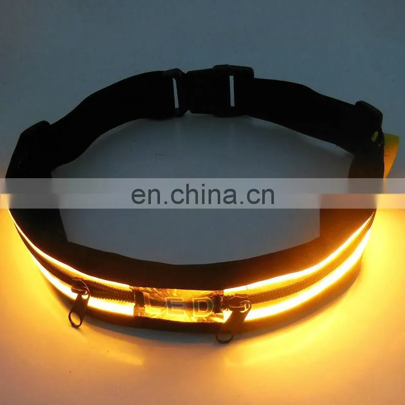 led belt led belt light Sport belt with pounch