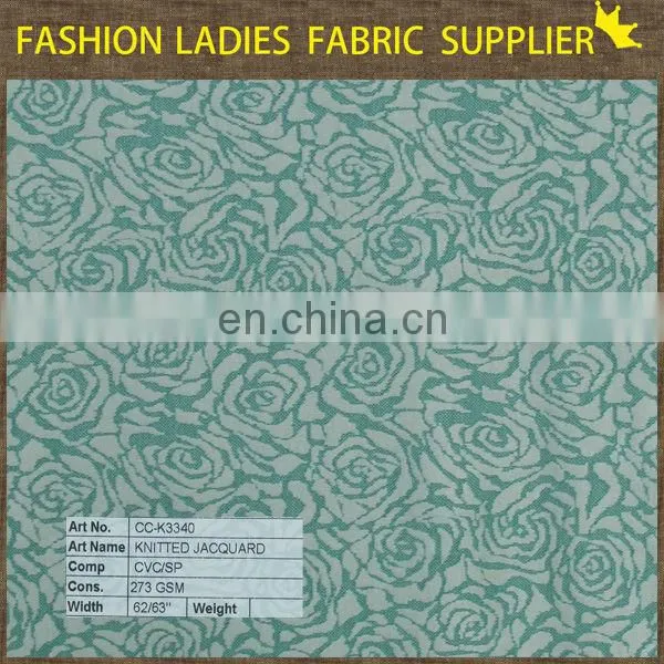 high quality jacquard jersey knit fabric soft bag jacquard knitted hat top one china tea knitted jacquard fabric