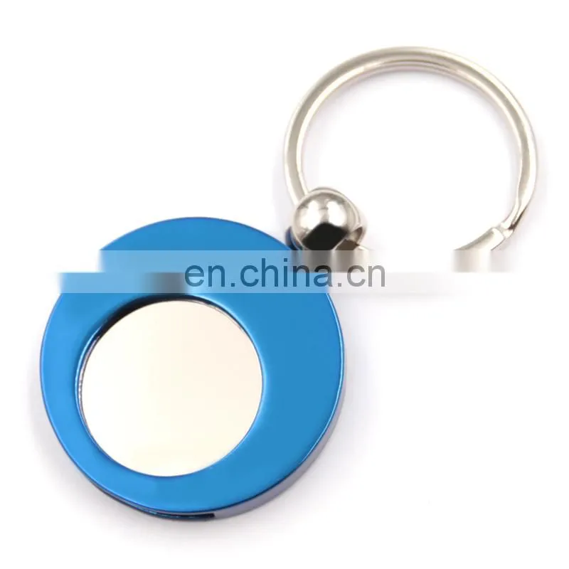 Choosing your favorite colourful yellow holder spinning trolley coin