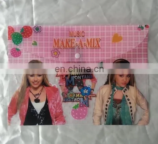 waterproof PVC folder,transparent bag,cute document folder