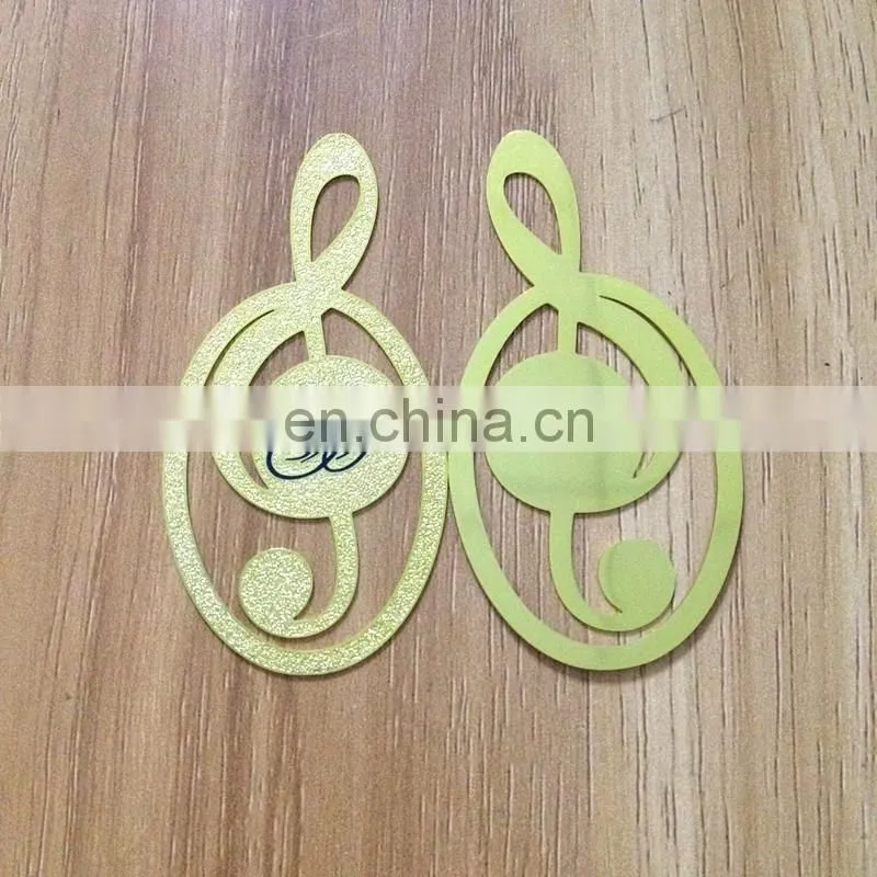 Gifts wholesale transparent metal bookmarks