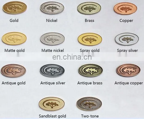 Enamel metal badges and lapel pins