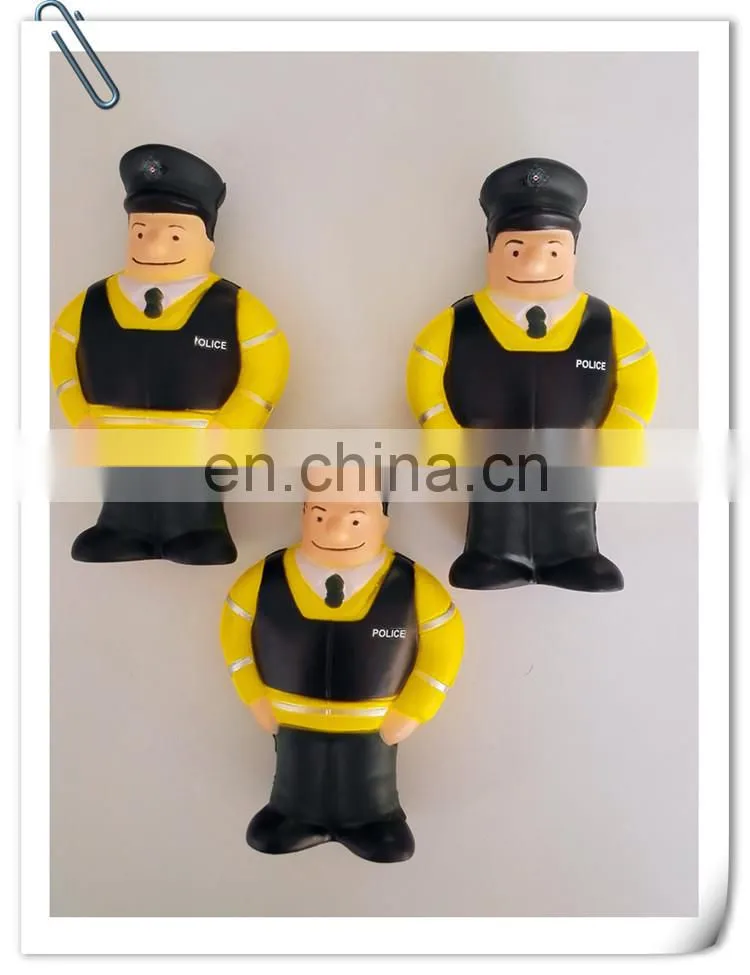 new hot sale high quality PU stress ball police funny toy/customed PU promotional gift