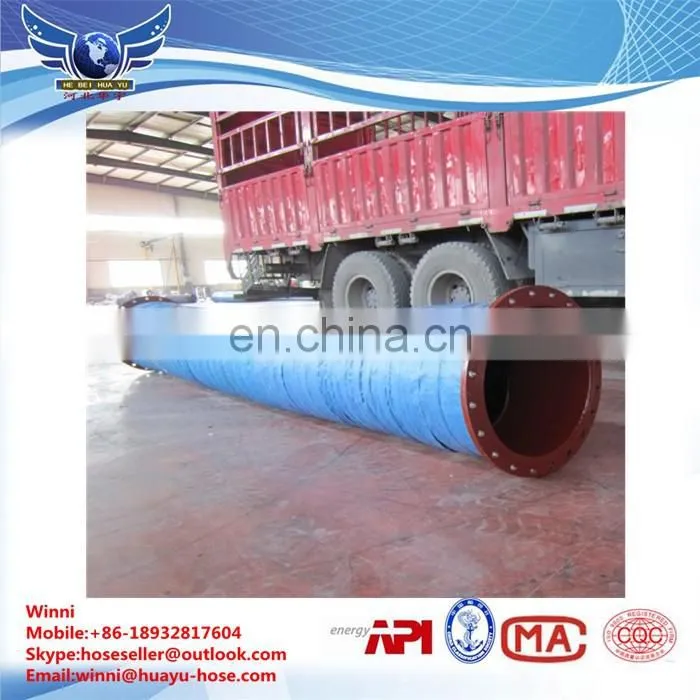 High Pressure 8 Inch Rubber Mud Pump Suction Hose 250 Psi