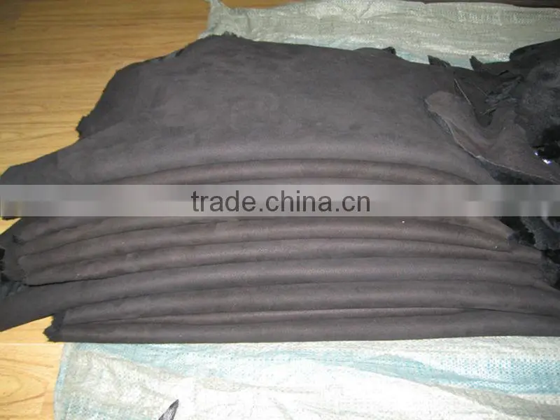 2015 hot sale black sheepskin double face lining