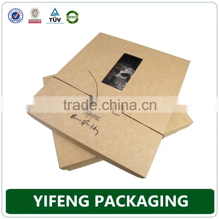 2015 good selling, natural kraft paper packaging box