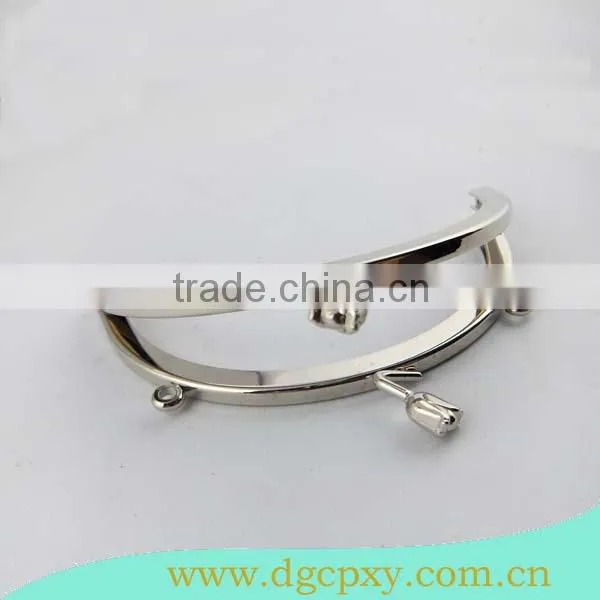 beautiful shiny bag frame glue on frame with flower shape locker