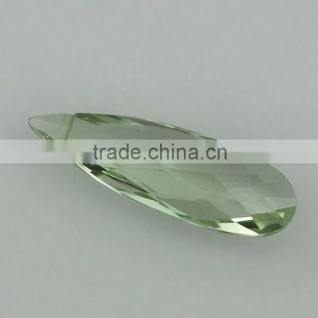 Drops Shape Calibrated Green Amethyst Briolette - Natural Precious & Semi Precious Gemstones