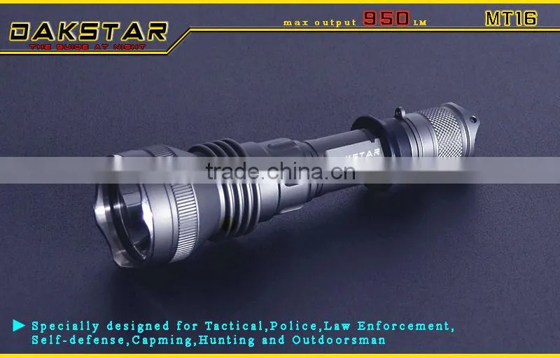 DAKSTAR MT16 XML T6 950LM 18650 High Power Tactical Aluminum LED Military Gun Mount CREE Torch