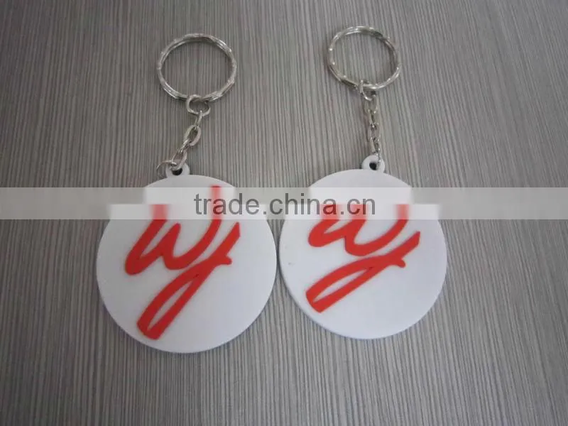 promotion keychain, Flexible rubber key rings for sale