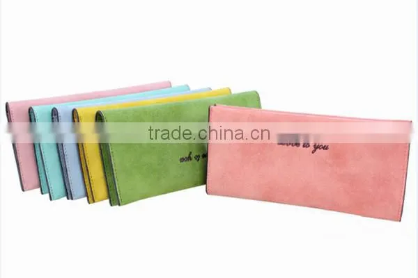 Pu wallet with frosted surface