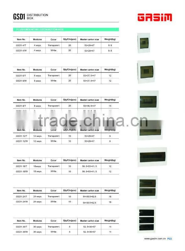 abs waterproof power electrical distribution box