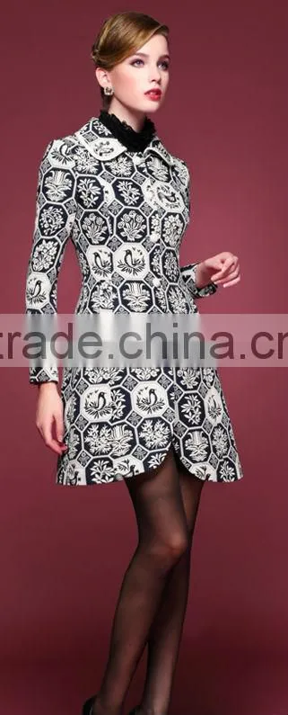 2016 print women coat
