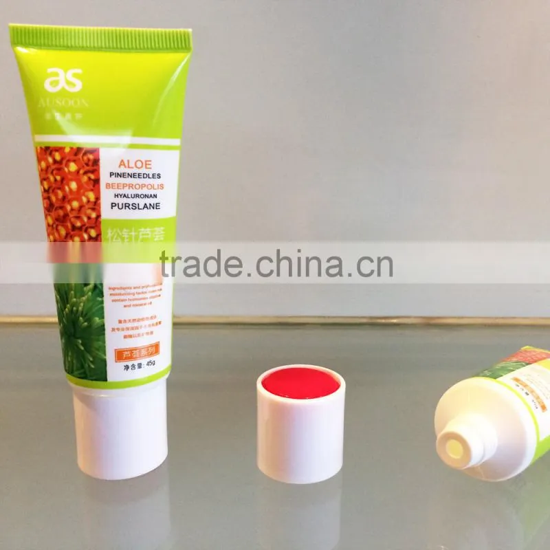 Plastic PE tube W/ New Screw on cap for cosmetic packaging