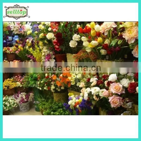 20cm 15heads mini fabric artificial bouquet
