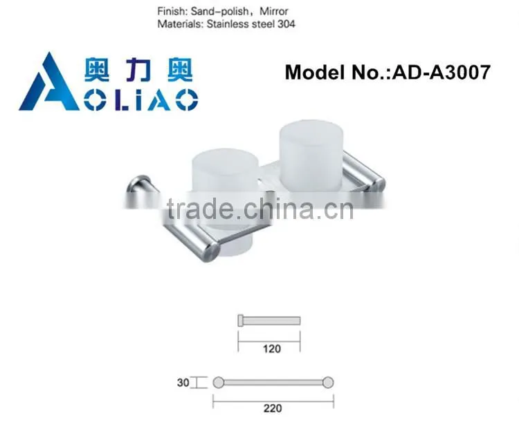 High quality Bathroom accessory stainless steel metal single cup holder