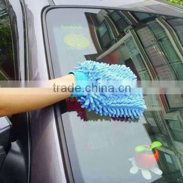 Manufactory microfiber gloves for car cleaning size/color customed