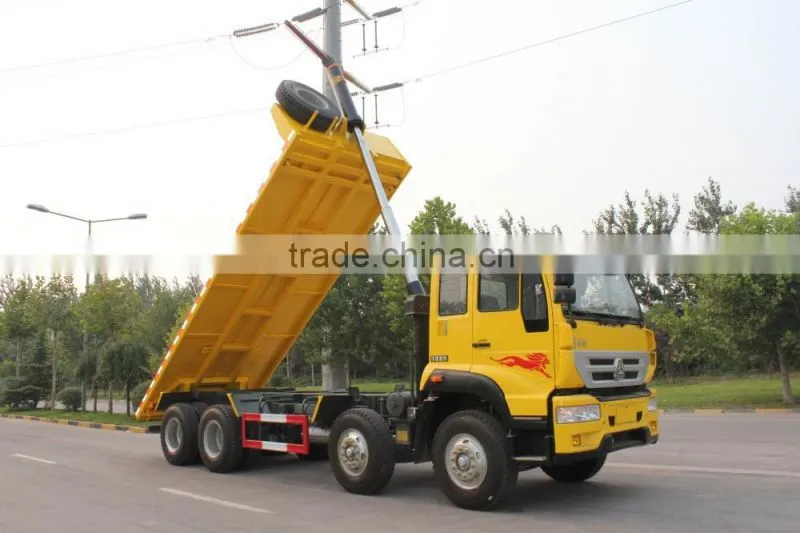 sinotruk howo Flat Bed Dump truck 8*4 made in china