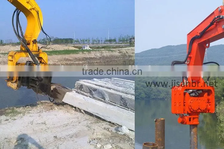 sheet pile driver Vibro hammer for excavator in 12-50T