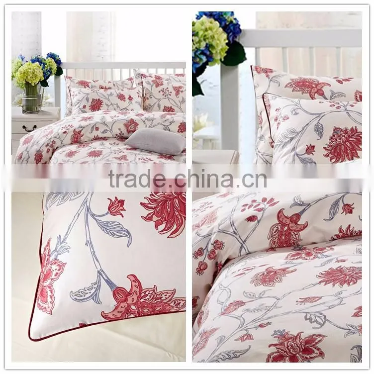 Made in china modern top grade 100% cotton printed bedding set