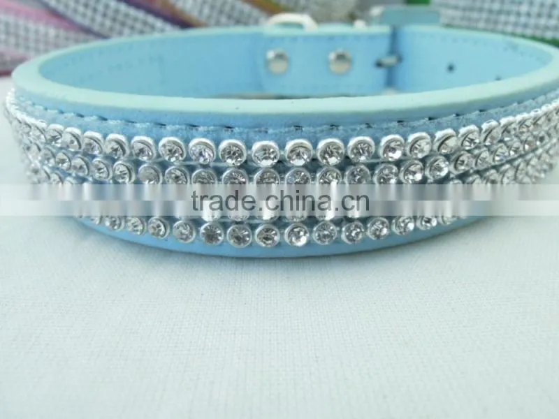 Manufacturer supply diamond type leather pet collar fashion decoration dog collar