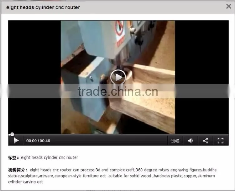 Multi heads cnc router 4 axis cnc wood engraving machine