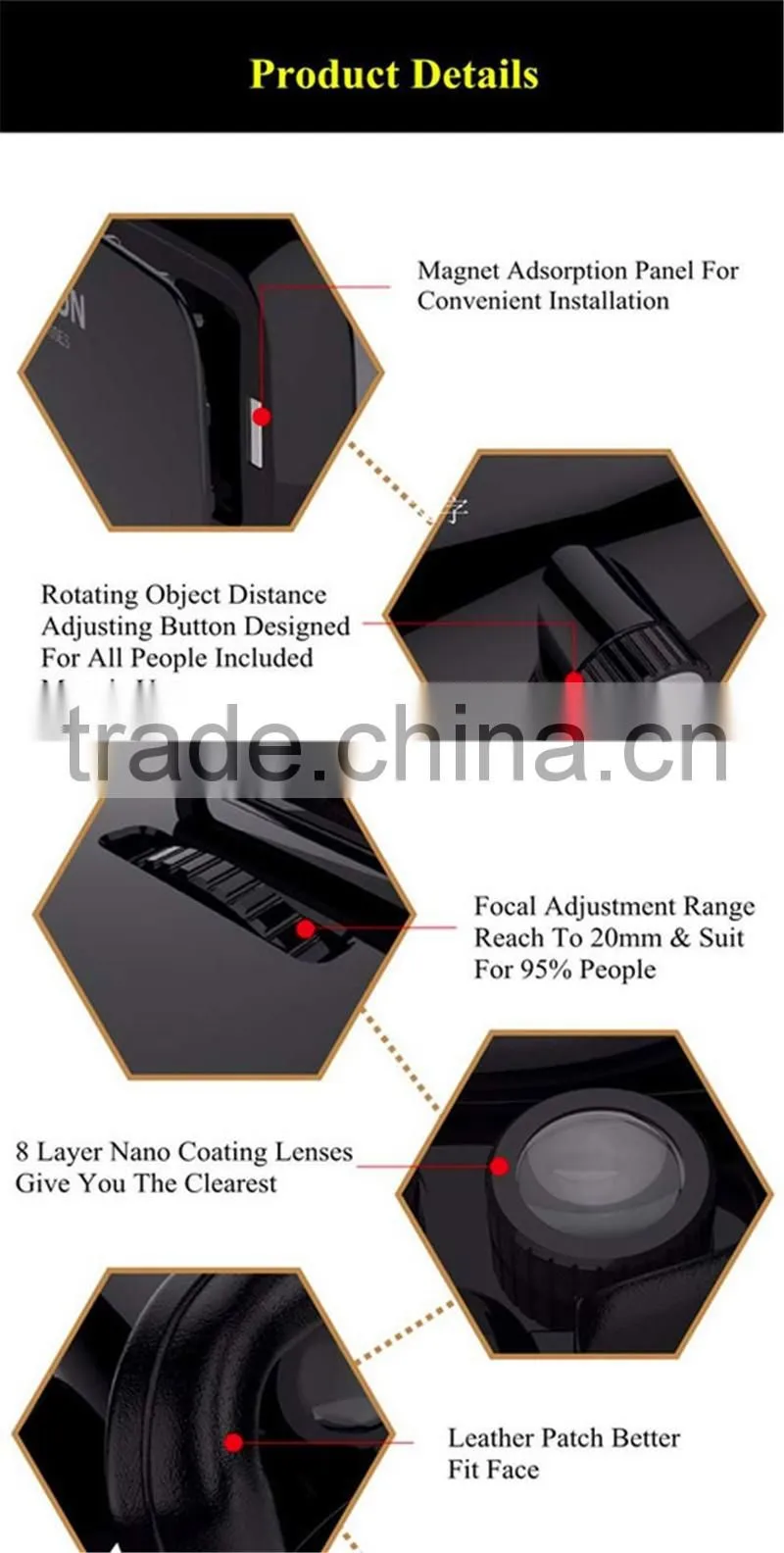 New 2016 product idea vr box cardboard intelligent glasses VR Shinecon 3d glasses virtual reality from Smofit