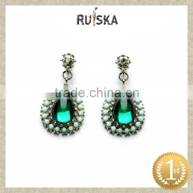 DIAMOND TEARDROP EARRINGS,CRYSTAL EARRING FASHION JEWELRY