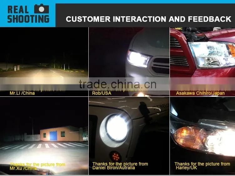 H7 Hi/Lo Beam Universal LED Automotive Lamps Vehicle Headlights