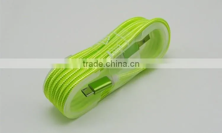Nylon Braided USB Charging Data Cable data syne cable for Iphone