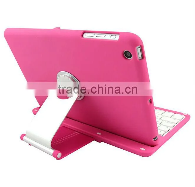360 rotation bluetooth keyboard case for ipad mini,for ipad mini bluetooth keyboard case