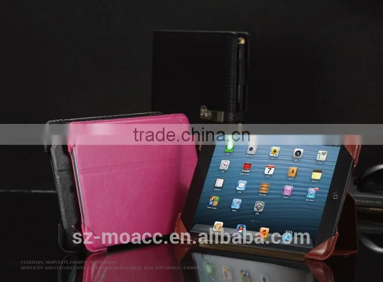 New hotsale leather Folio Case for ipad mini 3