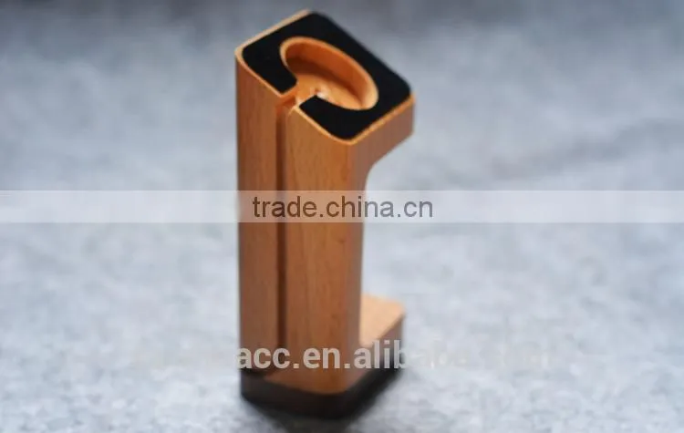 2015 new design Wood Grain stand Charger Holder For Apple Watch