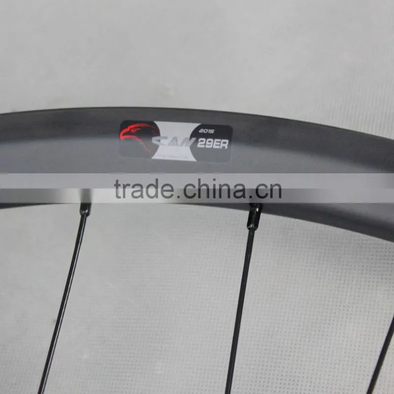 2016 popular 29ER all mountain bike wheels full carbon mtb bicycle wheels rims 35mm clincher and tubeless ready AM290-35TL