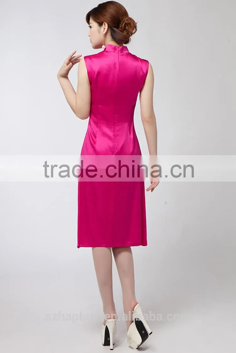 2015 China ladies new fashion casual handmade embroidered dress