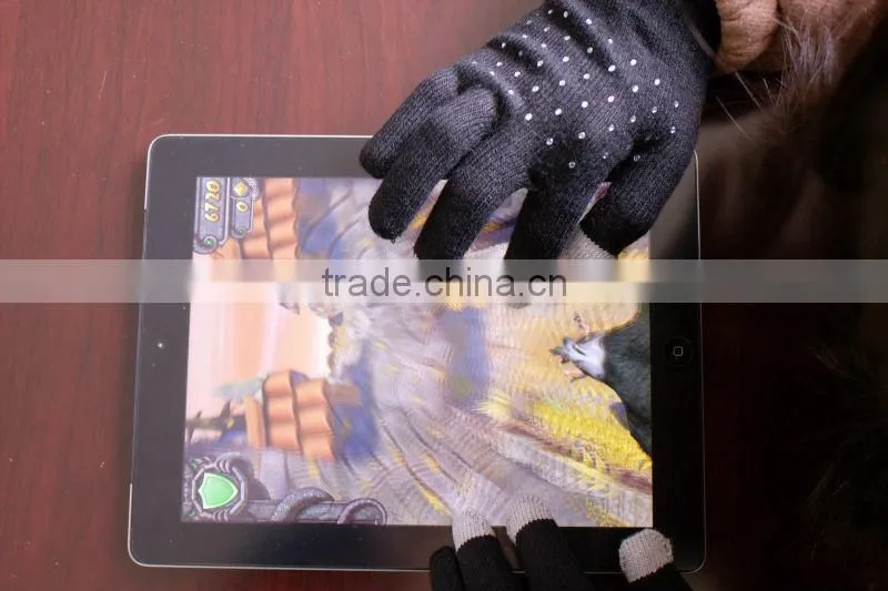 smartphone gloves/ touch screen gloves/ knitted bluetooth gloves