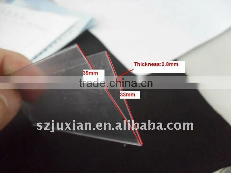 PVC clear label holder