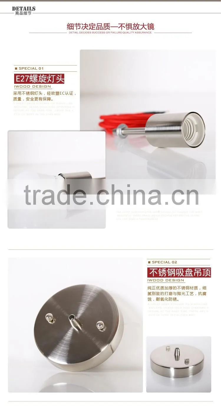 new design wood pendant lamp for shop or cafe JK-8005B-12 LED pendant light