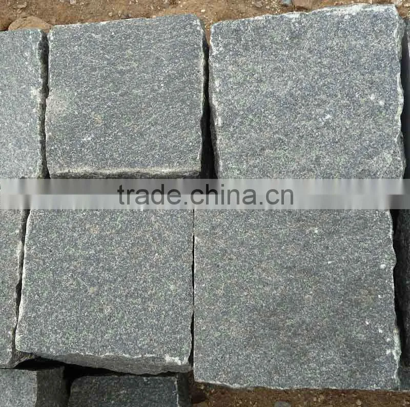 G654 Flamed Granite Cube Stones
