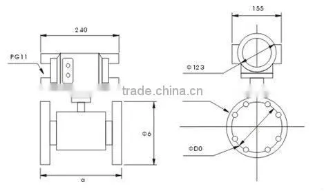 Intelligent digital water electromagnetic flow meter