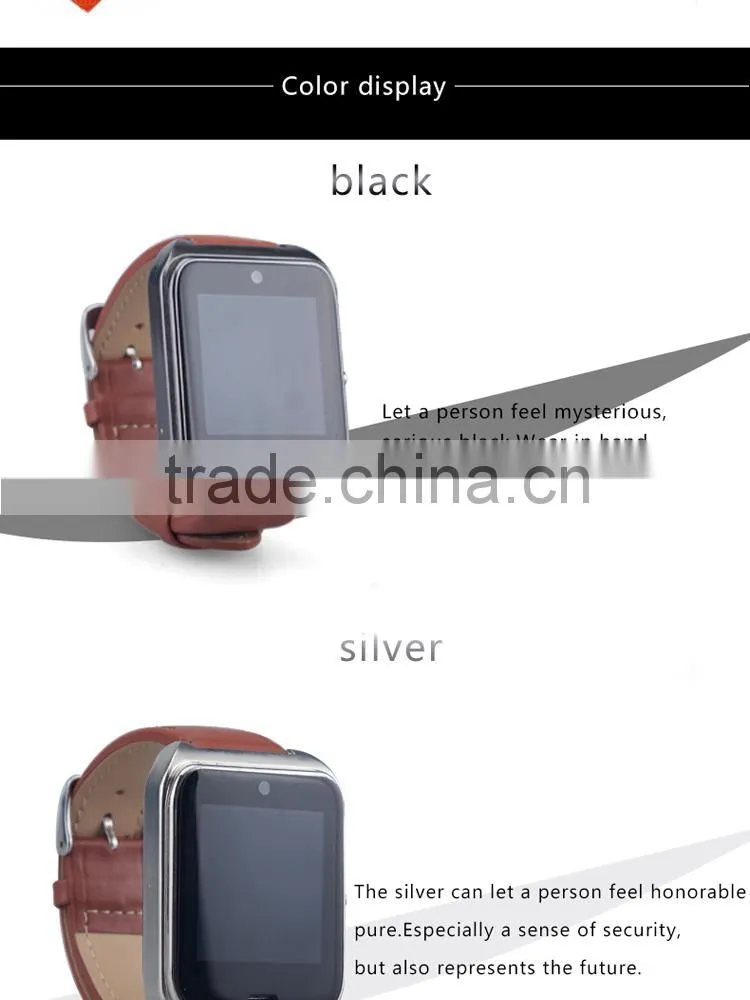 Quad band GSM GPRS smart phone watch with 1.3MP HD camera