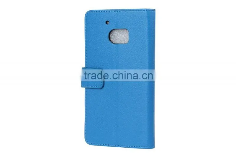 MMT Flip Leather Case for HTC M10 Wallet Cover with Card Slot Photo Frame PU Wallet Case Litchi Grain Style MT-5664