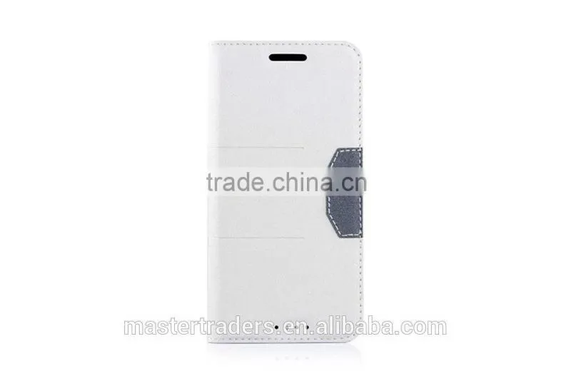 Frosted Auto Pull Flip Wallet PU Leather Case For HTC M9 MT-3024