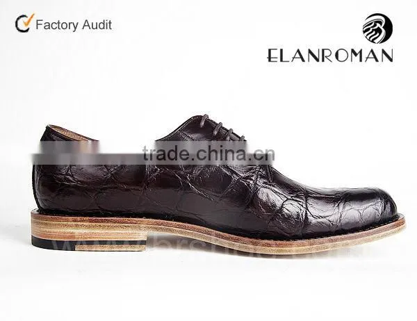 Supply Clients design Upscale classic men crocodile leather shoes