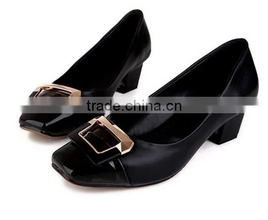 fashion bridal low heel pump shoes for ladies