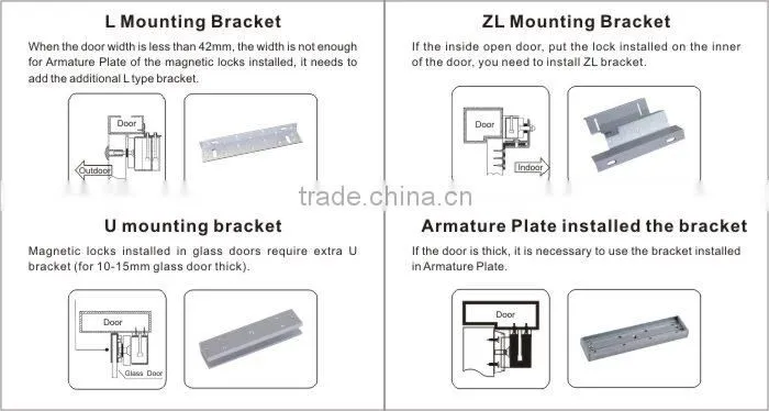 Single door 500kg 1200lbs zinc electro magnetic keyless door lock PY-EL5-5