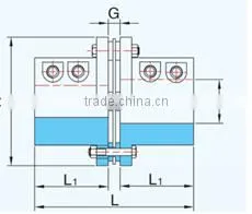 coupling with JML series clamping precision membrane flexible type
