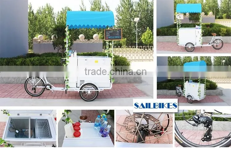 Mini mobile Ice cream cart and ice cream bike for sale