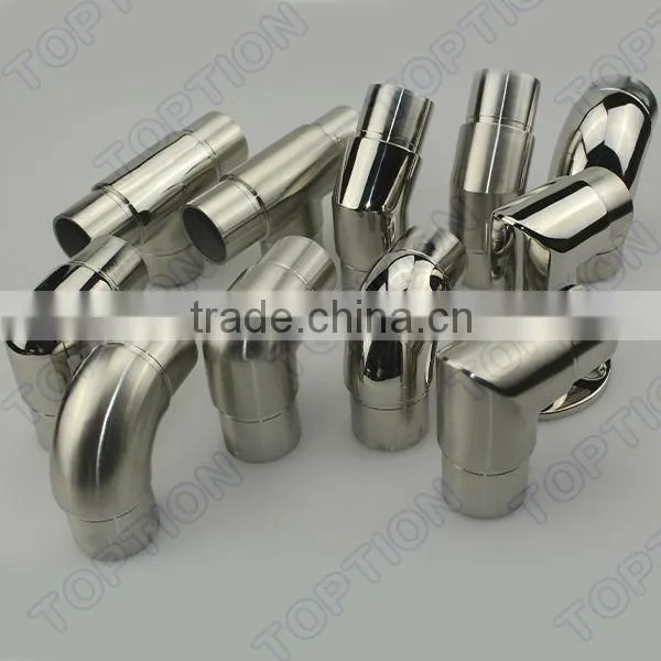 Stainless steel handrail flush joiner, tube joiner, elbow, railing fittings, flush fittings