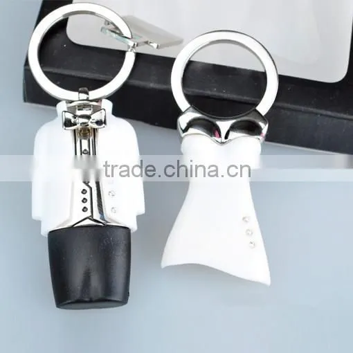 Wedding GiFT Evening Dress Key Chains with gift box